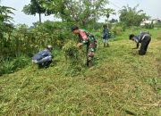 Sektor 5 Citarum Harum Sub 4 Pembabadan Rumput Liar di Bantaran Sungai