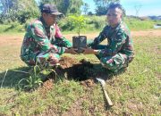 Atasi Kerusakan Lingkungan, Sektor 5 Citarum Harum Sub 4 Tanam Pohon Keras di Bantaran Sungai Citarum