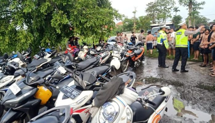 Sepeda Motor Sebanyak 250 Diamankan Saat Balap Liar di Sidoarjo