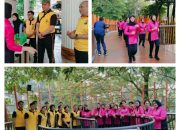 Tingkatkan Kesehatan dan Kebersamaan, Bhayangkari Cabang Jakarta Selatan Bersama Polwan Berolahraga Bersama