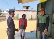 Brimob Polda Jabar Patroli Harkamtibmas di Lingkungan Desa Cikeruh Jatinangor