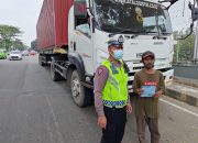 Satlantas Polres Tangsel Lakukan Patroli Guna Razia Truk Langgar Jam Operasional