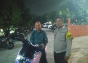 Bhabinkamtibmas Bambu Apus Sambangi Tokoh Masyarakat