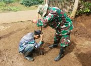 Satgas Citarum Harum Sektor 5 Sub 2 Pemasangan Lubang Biopori di Titik Genangan Air di Musim Penghujan