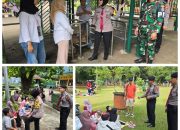 Nataru 2024, Satuan Pam Obvit Polres Metro Jakarta Selatan Berikan Pelayanan Kepada Pengunjung Tamara Dengan Humanis