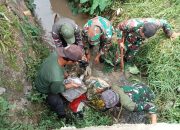 Antisipasi Sampah Ke Sungai, Sektor 5 Citarum Harum Sub 3 Gerak Cepat Lakukan Pembersihan