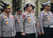 Dansat Brimob Polda Jabar Apel Gabungan Di Mapolda Jabar