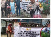 Masyarakat Antusias Datangi Pasar Murah Yang Digelar Bhabinkamtibmas Kelurahan Ragunan