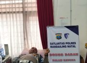 Polres Mandailing Natal Gelar Donor darah Sambut Hut lalulintas Bhayangkara ke -70