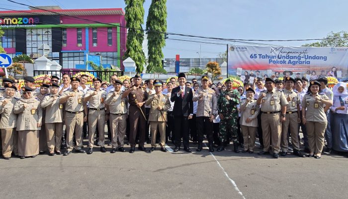 Polisi Hadiri Peringatan Hari Tani Ke-64 Tingkat Kabupaten Cianjur