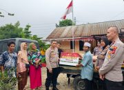 Polisi Berikan Bantuan Sosial Semen Untuk Pembangunan Masjid As Shahabah