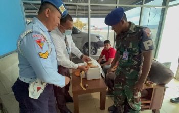 Personel Lanud Sultan Iskandar Muda Bersama Avsec Gagalkan Penyelundupan Narkoba Di Bandara SIM