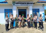 Sinergitas, Polres Madina dan Polsek Jajaran Sambangi Markas Koramil di Momen HUT ke-80 TNI