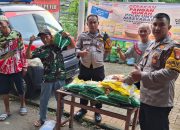 Polsek Serpong Wujudkan Kepedulian Sosial Lewat Gerakan Pangan Murah Bersama Bulog