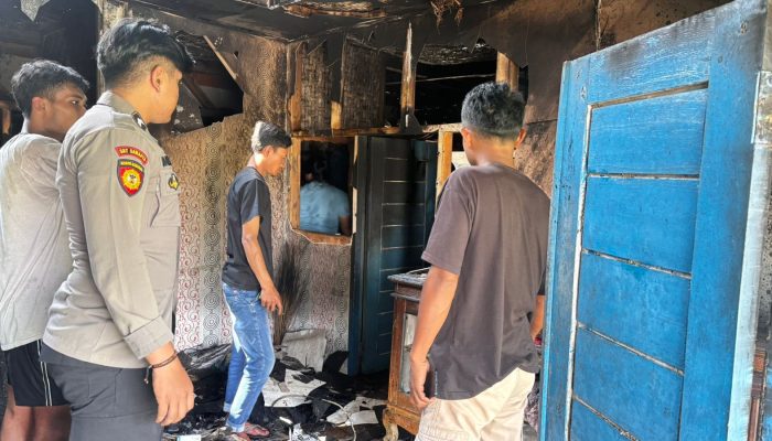 Polisi Gerak Cepat Tangani Kebakaran Rumah Warga di Ranca Hideung Garut