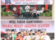 Polres Metro Jakarta Selatan Gelar Apel Siaga Kamtibmas Jaga Jakarta