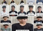 Polisi Amankan Para  Pelaku Tawuran Brutal di Cibogo Subang 