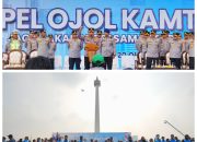 Hadiri Apel Ojol Kamtibmas, Kapolri Ajak Bersinergi Jaga Kamtibmas