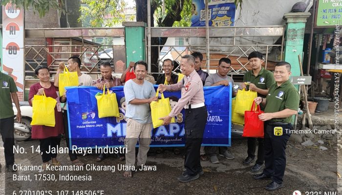 Personel Polri Samsat Kabupaten Bekasi Gelar Giat Sosial Polantas Menyapa Disambut Positif Masyarakat
