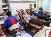 Polres Tangerang Selatan Gelar Donor Darah Sambut HUT Humas Polri ke-74