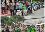 Gelar Jumat Peduli, Polda Metro Jaya Salurkan 400 Paket Sembako Untuk Pengemudi Ojek Online