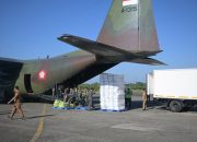 Hercules A-1315 Angkut 8,3 Ton Bansos Untuk Korban Banjir Aceh