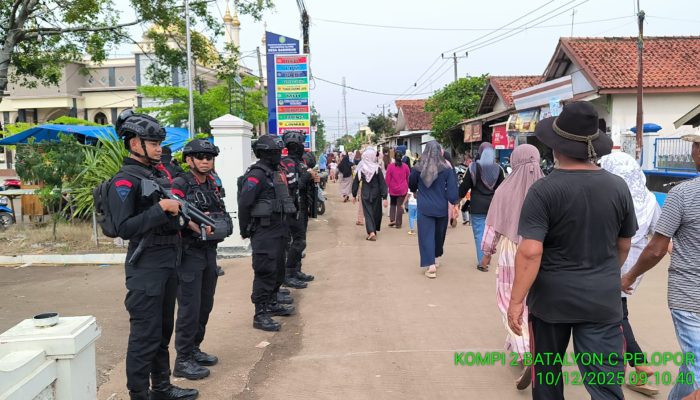 Hari Kedua, Brimob Jabar Mantapkan Stabilitas Pilwu Indramayu 2025