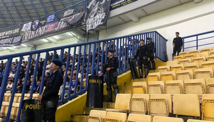 Kompi 2 Batalyon B Pelopor Satbrimob Polda Jabar Kawal Laga AFC 2 Persib Bandung vs Bangkok United di GBLA