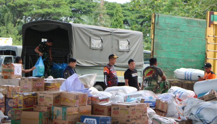 Bansos Terus Naik-Turun Di Posko Terpadu BNPB Lanud SIM, 448 Ton Logistik Masuk Sejak Akhir November