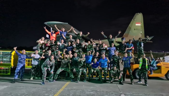 Hercules TNI AU Angkut 3,445 Ton Bansos, Siap Lanjut Droping Ke Bener Meriah