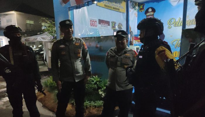 Perkuat Sinergi Jaga Kamtibmas, Brimob Jabar Patroli Malam di Wilayah Kab. Bandung