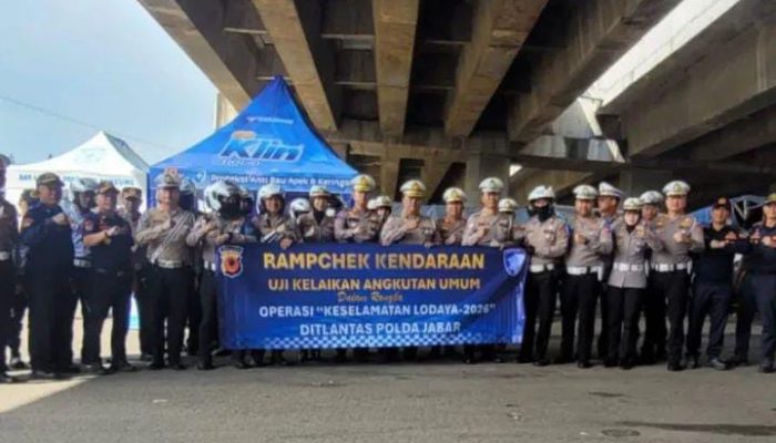 Ditlantas Polda Jabar Gelar Ramp Check Kendaraan dalam Operasi Keselamatan Lodaya 2026