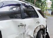 Diduga Rem Blong, Fortuner Tabrak Sejumlah Kendaraan di Citra Green Dago, Pedagang Nanas Kritis