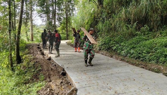 Progres TMMD Ke-127 Kodim 0624 di Cipelah Capai 1 Kilo Meter