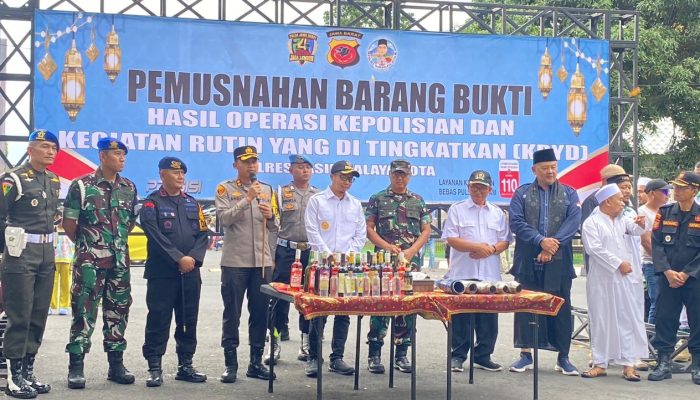 Brimob Polda Jabar Amankan Tasikmalaya Jelang Takbiran Idul Fitri 1447 H