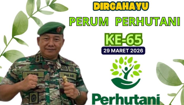 Sinergi Rimbawan dan TNI: KPH Banyumas Barat Terima Apresiasi HUT Perhutani ke-65 Dari Dandenkesyah Salatiga