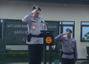 Dansat Brimob Polda Jabar Pimpin Apel Gabungan, Tekankan Soliditas dan Kesiapsiagaan Personel