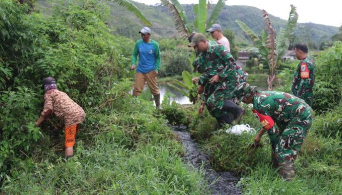Satgas TMMD Ke-127 Kodim 0624/Kabupaten Bandung Siapkan Pembangunan Bak Air Bersih di Cipelah