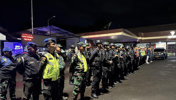 Brimob Jabar Patroli Gabungan KRYD di Cimahi, Sasar Titik Keramaian