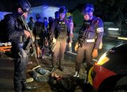 Polres Garut Bersama Satgas PRC Brimob Amankan Pelaku Pemalakan Angkot Di Jalan Raya Leles