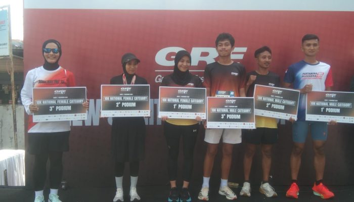 Polwan Polres Garut Aipda Sugianingsih Konsisten Ukir Prestasi di Ajang Lari