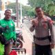 Patroli Dialogis, Personel Samapta Polsek Tebet Sambangi Pangkalan Ojol