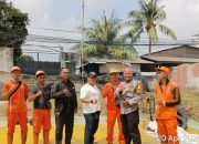 Pererat Sinergitas, Bhabinkamtibmas Kelurahan Ragunan Sampaikan Himbauan Kamtibmas Kepada Petugas PPSU