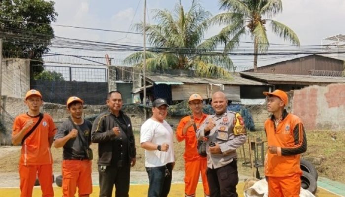 Pererat Sinergitas, Bhabinkamtibmas Kelurahan Ragunan Sampaikan Himbauan Kamtibmas Kepada Petugas PPSU