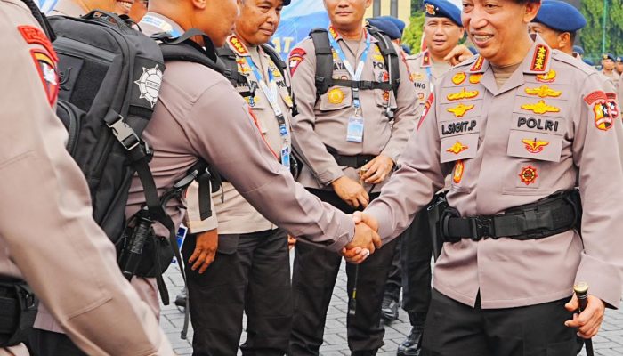 Dansat Brimob Polda Kaltara Hadiri Apel dan Arahan Pembukaan Rakernis Korps Brimob Polri Tahun 2026
