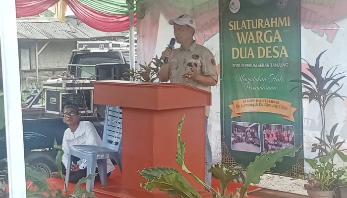 Warga Masyarakat Dua Desa’ Desa Gintung Cilejet dan Desa Lumpang Gelar Halal Bihalal 