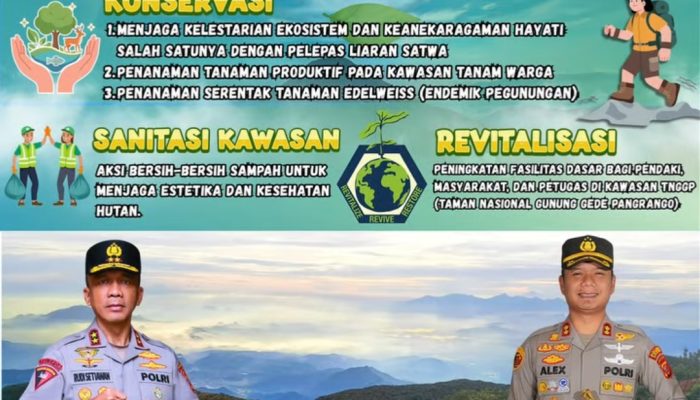 Kapolda Jabar Ajak Jaga Alam, Gunung Gede Jadi Fokus Aksi Pelestarian