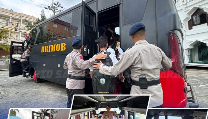 Antar Harapan, Brimob Kaltara Jalankan Program Bus Gratis untuk Anak Berkebutuhan Khusus