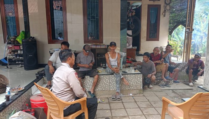 Cooling System dan DDS Bhabinkamtibmas, Warga Karang Tengah Diajak Jaga Kondusifitas Lingkungan