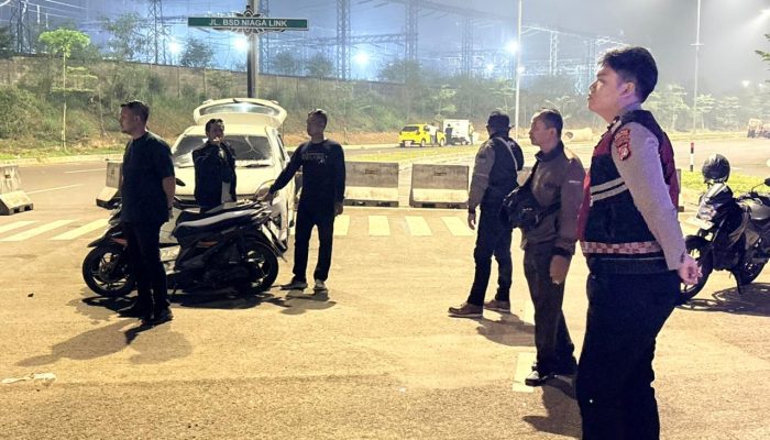 Patroli Cipta Kondisi Polsek Pagedangan Jaga Kondusifitas Wilayah di Akhir Pekan
